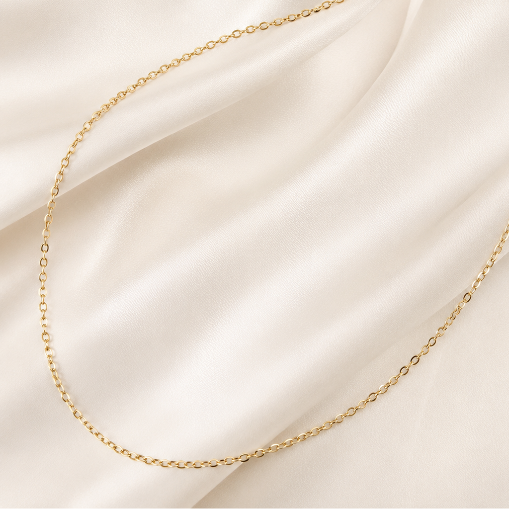 Delicate 1mm Gold Filled Cable Chain Necklace (45cm) | Everyday Luxury