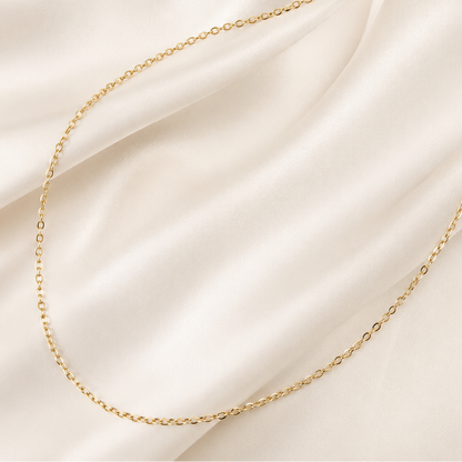 Delicate 1mm Gold Filled Cable Chain Necklace (45cm) | Everyday Luxury