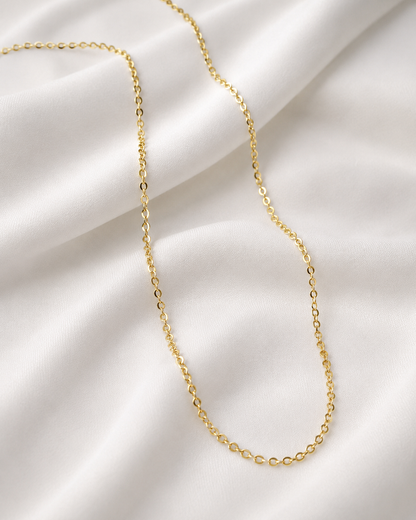 Gold-Filled Clover Pendant Necklace - 1mm Link Chain | Nosso Galeón